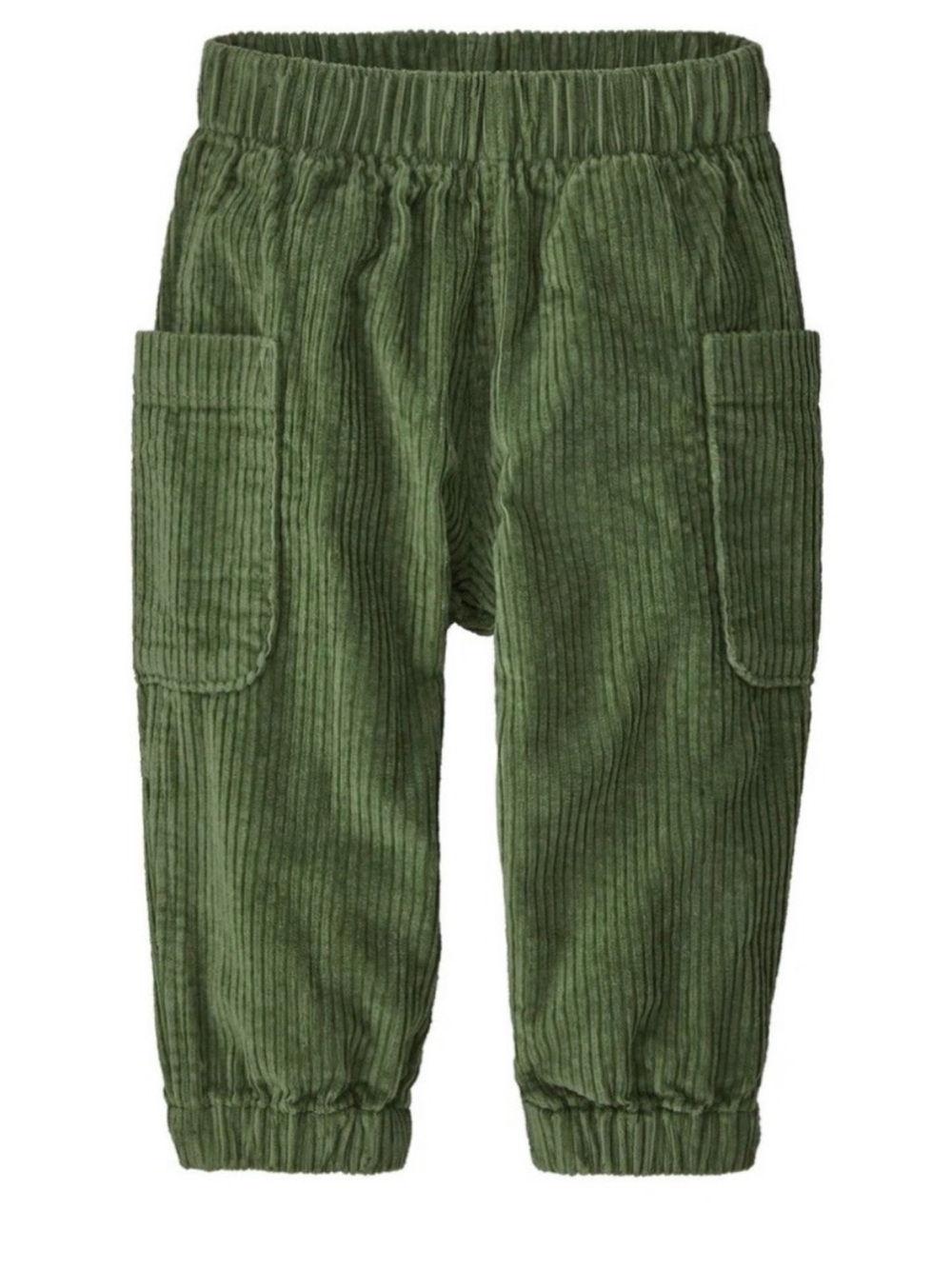 Patagonia Baby Corduroy Joggers Pants Terrain Green Side Pockets Size 2T